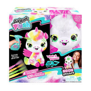 Unicorn Toys for Girls Canal Plush Toys Airbrush Neon Glow in the Dark Stuffed
